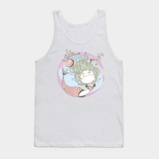 Zodiac Pisces Cute Kid Design Horoscope Gift Tank Top